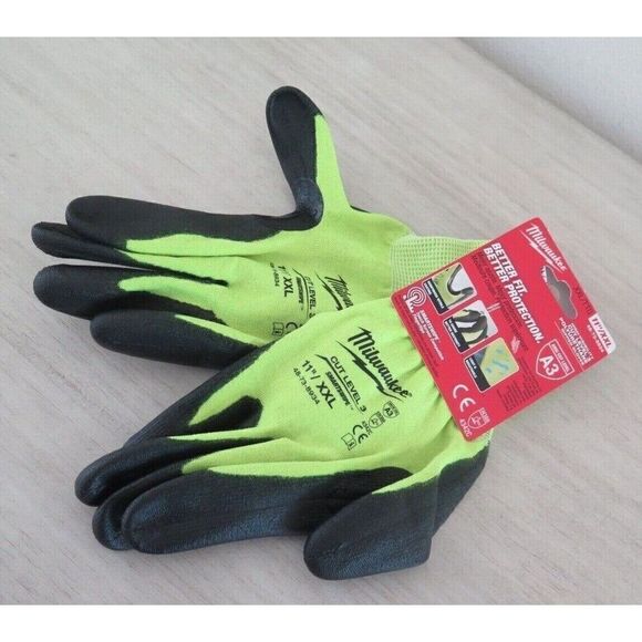 Milwaukee 48-73-8934, 11"/2XL Nitrile Level 3 Cut Resistant Poly Dipped Gloves - Picture 1 of 4